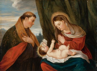 Madonna and Child with St Louis of Toulouse by David Teniers the Younger